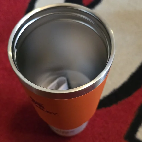 Stanley Vibrant Orange Mug with Purple Lid 'Brand New' NWOT - Picture 4 of 6